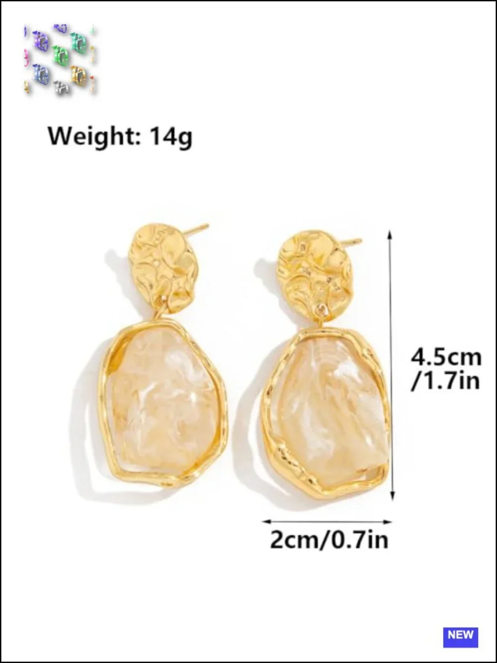 Vintage Irregular Crystal Dangle Drop Earrings Long Exaggerated Geometric
